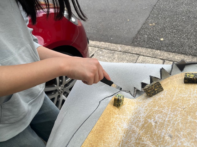 フォルクスワーゲンゴルフヴァリアント天井張替え