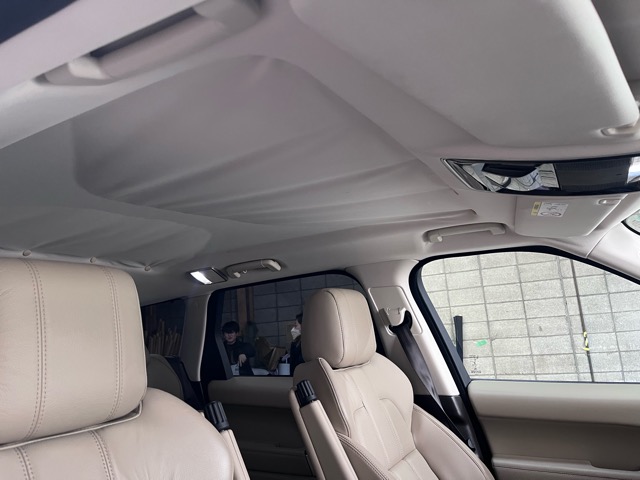 レンジローバースポーツ天井張替え