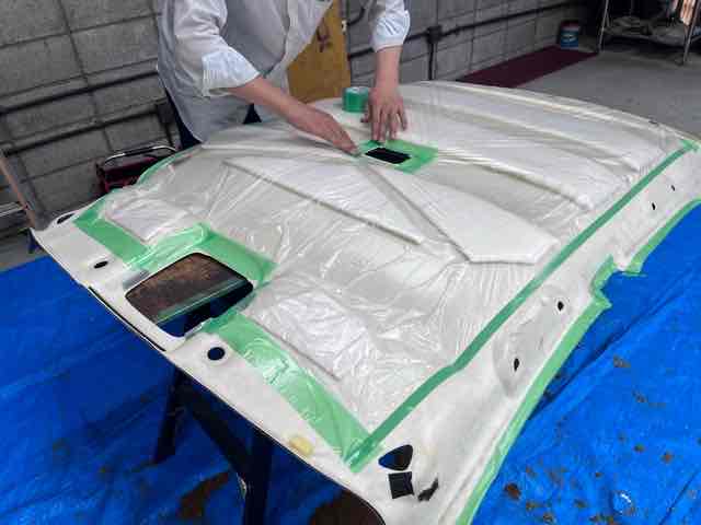 アコード天井張替え